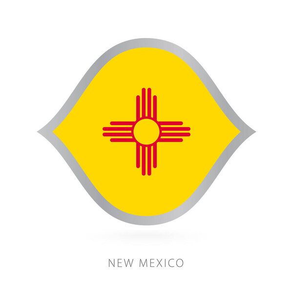 New Mexico national team flag in style for international basketball competitions.