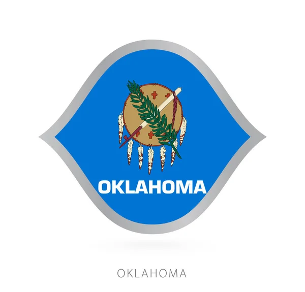Oklahoma National Team Flag Style International Basketball Competitions — Stockvector