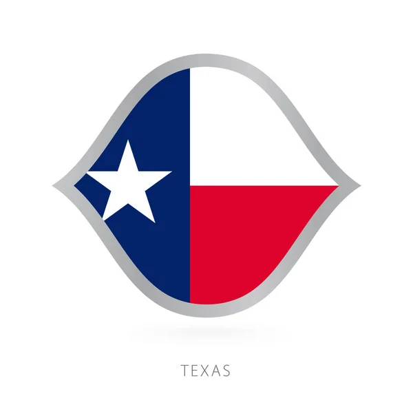 Texas National Team Flag Style International Basketball Competitions — Vector de stock