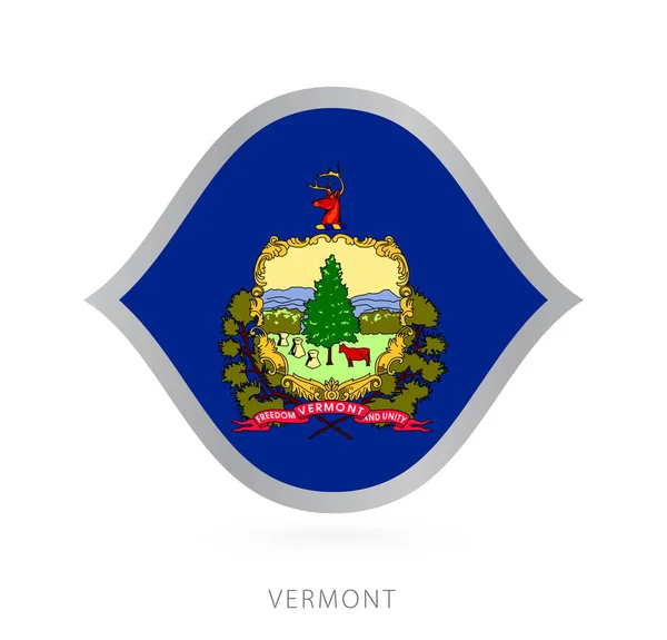 Vermont National Team Flag Style International Basketball Competitions — Stockvector