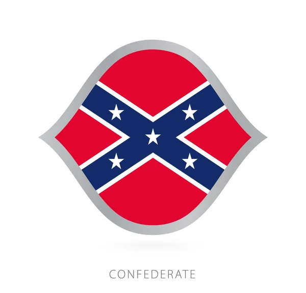 Confederate National Team Flag Style International Basketball Competitions — Διανυσματικό Αρχείο