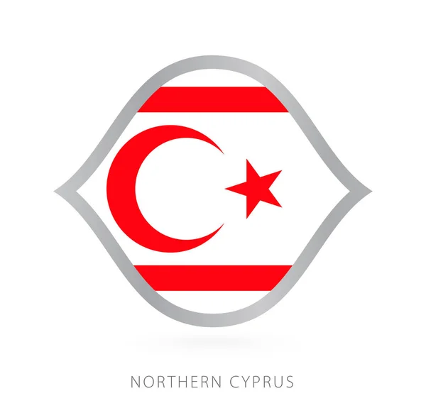 Northern Cyprus National Team Flag Style International Basketball Competitions — Stock Vector
