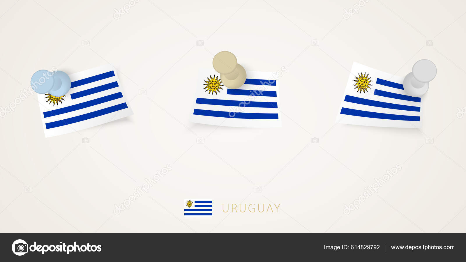 Ilustração De Uruguay Shield Team Badge Para O Torneio De Futebol