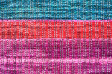 Güzel renkli el yapımı halı ya da halıyı kapat.