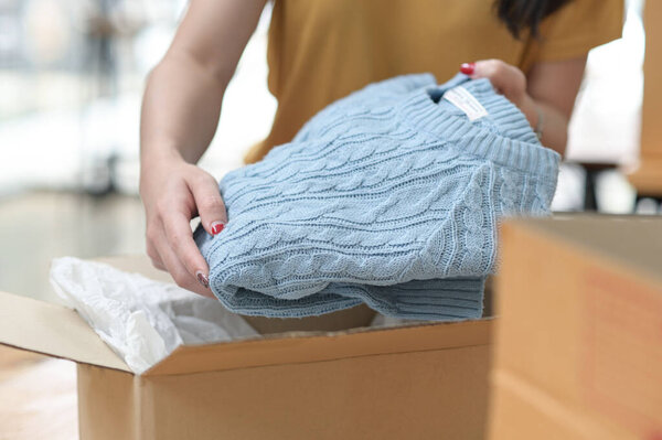 Selling products online, packing, transporting parcels, to deliver to customers.