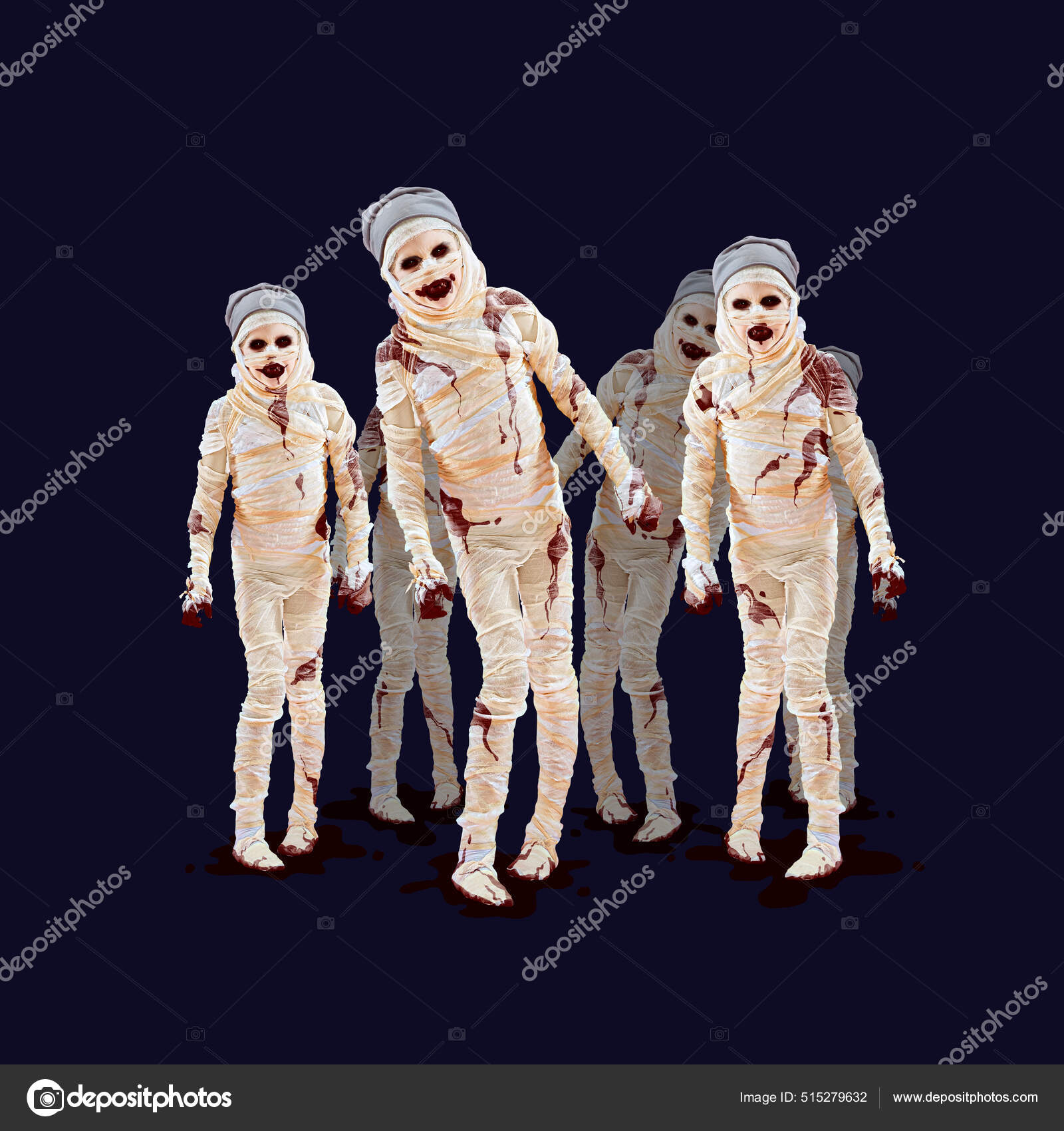 Collage Zeitgenössischer Kunst Halloween Kostüme Und Make Ideen Kreativität  Gruselige – Stockfoto © vova130555@gmail.com #515279632, image size:1600x1700