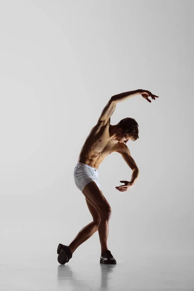 Sós Expresse Sentimentos Por Movimentos Contemp Dance Performance Jovem Homem — Fotografia de Stock