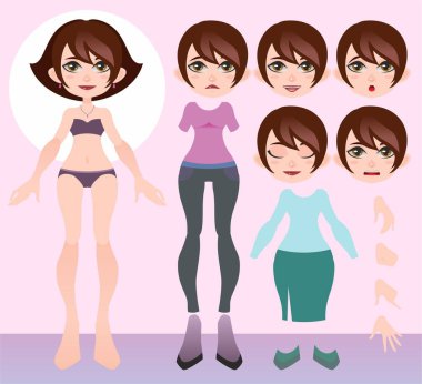 Animasyon için stilize edilmiş 