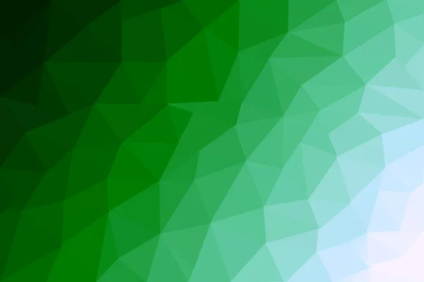 Низький Поліградієнт Різних Відтінків Зеленого Абстрактного Фону — стокове фото