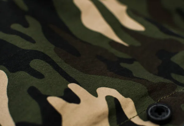 Uniforme Militar Camuflaje Textil Tela Primer Plano — Foto de Stock