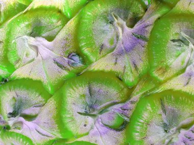 Yakın çekim, taze ananas arkaplanının soyut dokusu stok fotoğrafları veya illüstrasyon için, doğa meyveleri