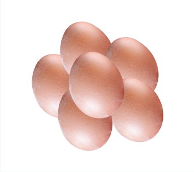 Üst Manzara, arka plan veya stok fotoğrafı için beyazın üzerinde duran tavuk yumurtası grupları, Tasarım, Yiyecek, Sağlıklı Nesne