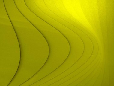 Üst görünüm, arka plan tasarımı veya illüstrasyon için yumuşak bulanık çizgiler eğri dokusu, altın sarısı renk, kart, broşür, pankart, şür, şablon