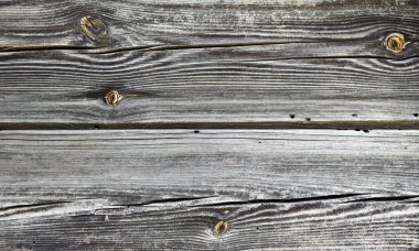 Eskimiş ahşap dokusu düğüm ve çiziklerle.