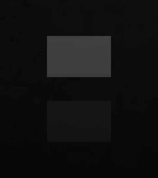 Blanco Grijze Visitekaartje Model Zwarte Marmeren Achtergrond Bovenaanzicht Rendering — Stockfoto