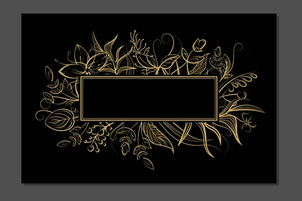 Luxury Invitation Card Empty Space Your Text Wedding Birthday Holiday — Stock Vector