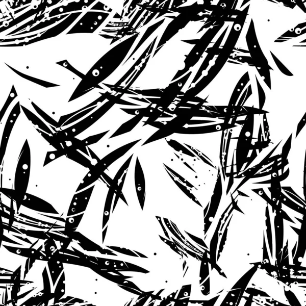Шарф Текстильный Монохромный Текстильный Дизайн Абстрактный Модный Узор Тюленей Водными — стоковый вектор