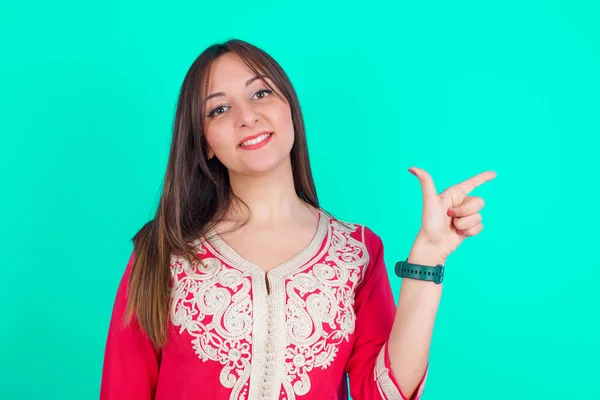 Young Beautiful Caucasian Woman Pointing Fingers Number Eight Chinese Sign — Stock Photo, Image