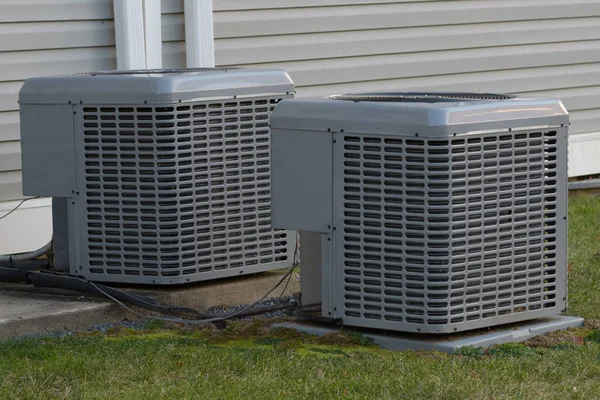 Air Conditioner New House Compressor — стоковое фото