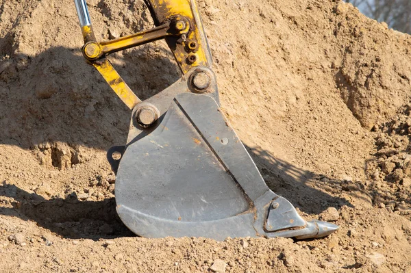 Excavator Arm Scoop Digging Dirt Industry Heavy — Stock Photo, Image