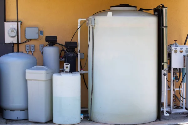 Filtersystem Wasser Reinigen Trinkwasserleitung Sanitär Service — Stockfoto