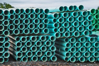 Zararsız polietilen su boruları tesisatçı yeni drenaj