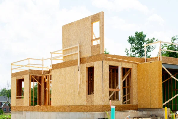 Energy efficient frame house new framing construction of a house diy frame house plywood new material wall
