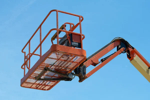 Telescopic Platform Crane Machine Work Lift Hydraulic Lifter Vehicle Outdoor — Stok fotoğraf