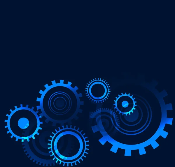 Light and dark blue mechanical background