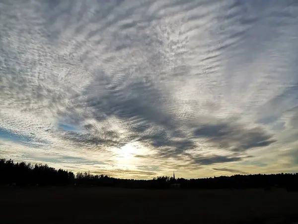 Schöner Himmel Finnland 2021 — Stockfoto