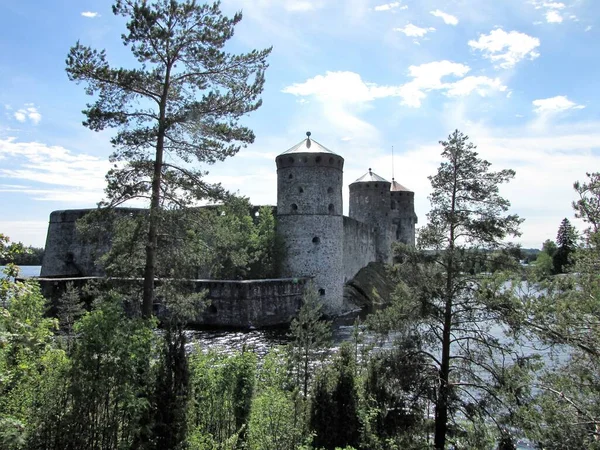 Замок Олавинлинна Национальный Музей Финляндии — стоковое фото