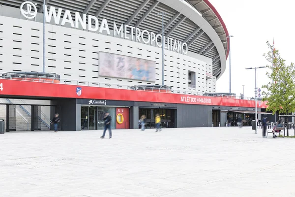 Exterior Del Campo Fútbol Madrid Metropolitan Wanda Concepto Competiciones Fútbol —  Fotos de Stock