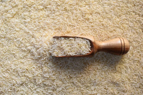 Surová Celá Sušená Rýže Basmati — Stock fotografie