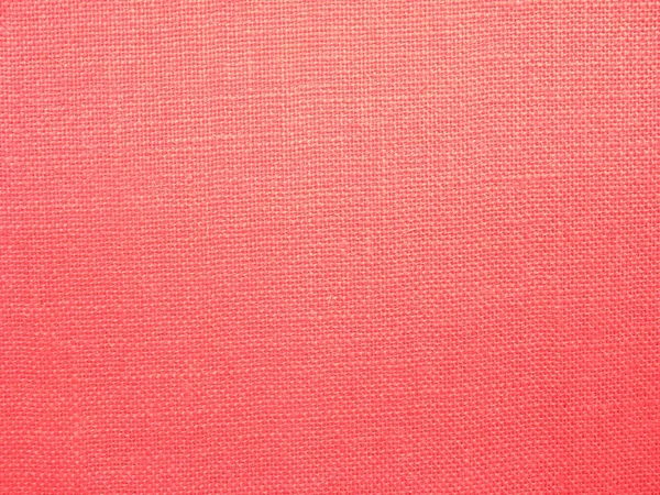 Červená Barva Burlap Tkaniny Texturované Pozadí — Stock fotografie