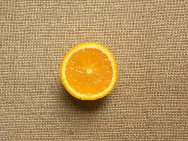 Sliced Cut Ripe Fresh Navel Orange — Stock Photo, Image