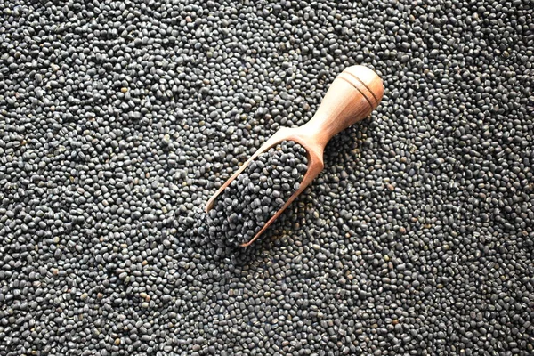 Raw Whole Dried Black Urad Lentil — Stock Photo, Image