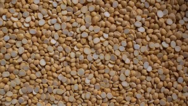 Raw Split Dried Chickpea Lentils — Stock Video