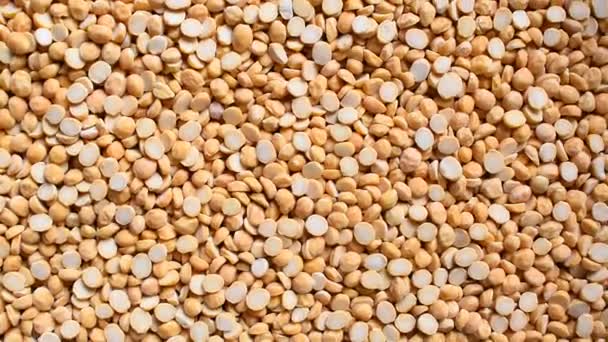 生の分割乾燥ヒヨコマメレンズ豆 — ストック動画