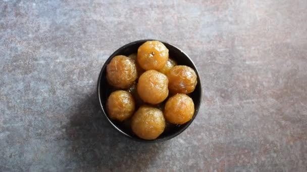 Amla Murabba Indisches Traditionelles Süßes Fruchtkonfitüre Aus Stachelbeeren — Stockvideo