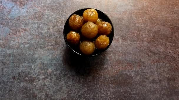 Amla Murabba Indisches Traditionelles Süßes Fruchtkonfitüre Aus Stachelbeeren — Stockvideo