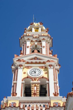 Panormitis 'teki manastır. Symi Dodecanese Adası. Ege Denizi adaları. Yunanistan Avrupa