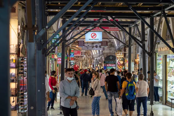 Istanbul Turchia Settembre 2021 Famoso Mercato Orientale Istanbul Grand Bazaar — Foto Stock