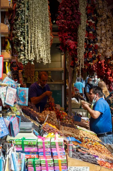 Istambul Turquia Setembro 2021 Famoso Mercado Oriental Grande Bazar Istambul — Fotografia de Stock