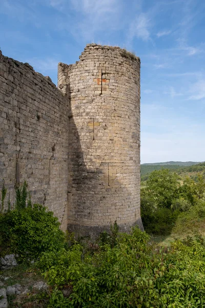 Medieval Puivert Castle Aude Occitanie Sur Francia — Foto de Stock