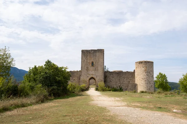 Medieval Puivert Castle Aude Occitanie Sur Francia — Foto de Stock