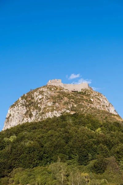 Montsegur Kalesi, Cathar ülkesi, Ariege, Occitanie, Fransa