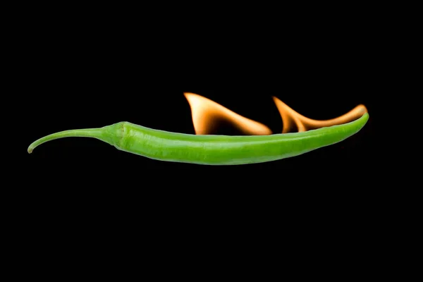 Pimienta Picante Picante Con Fuego —  Fotos de Stock