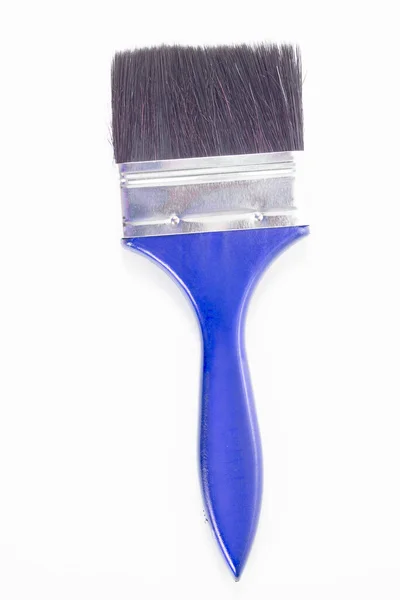 Blue Paint Brushes Isolated White Background — Stock Photo, Image
