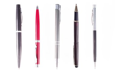 Kalem izole edilmiş beyaz arkaplan