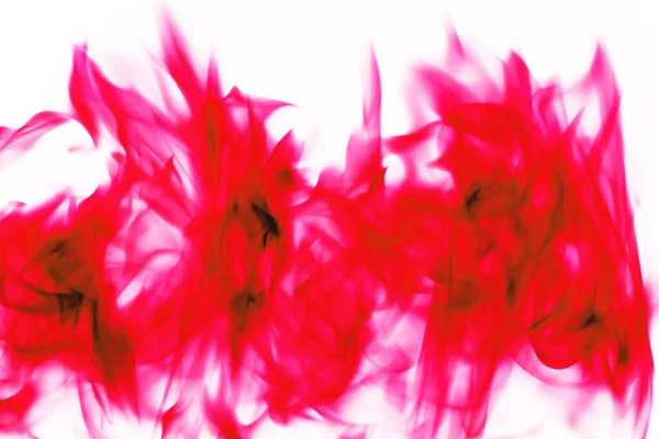 Полум Вогню Ізольований Смугастий Червоний Фон Білий Фон — стокове фото